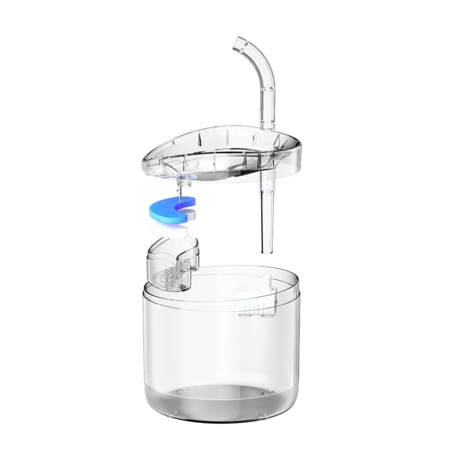 Dual Mode Pet Water Fountain Dispenser 1.8L - Floofi