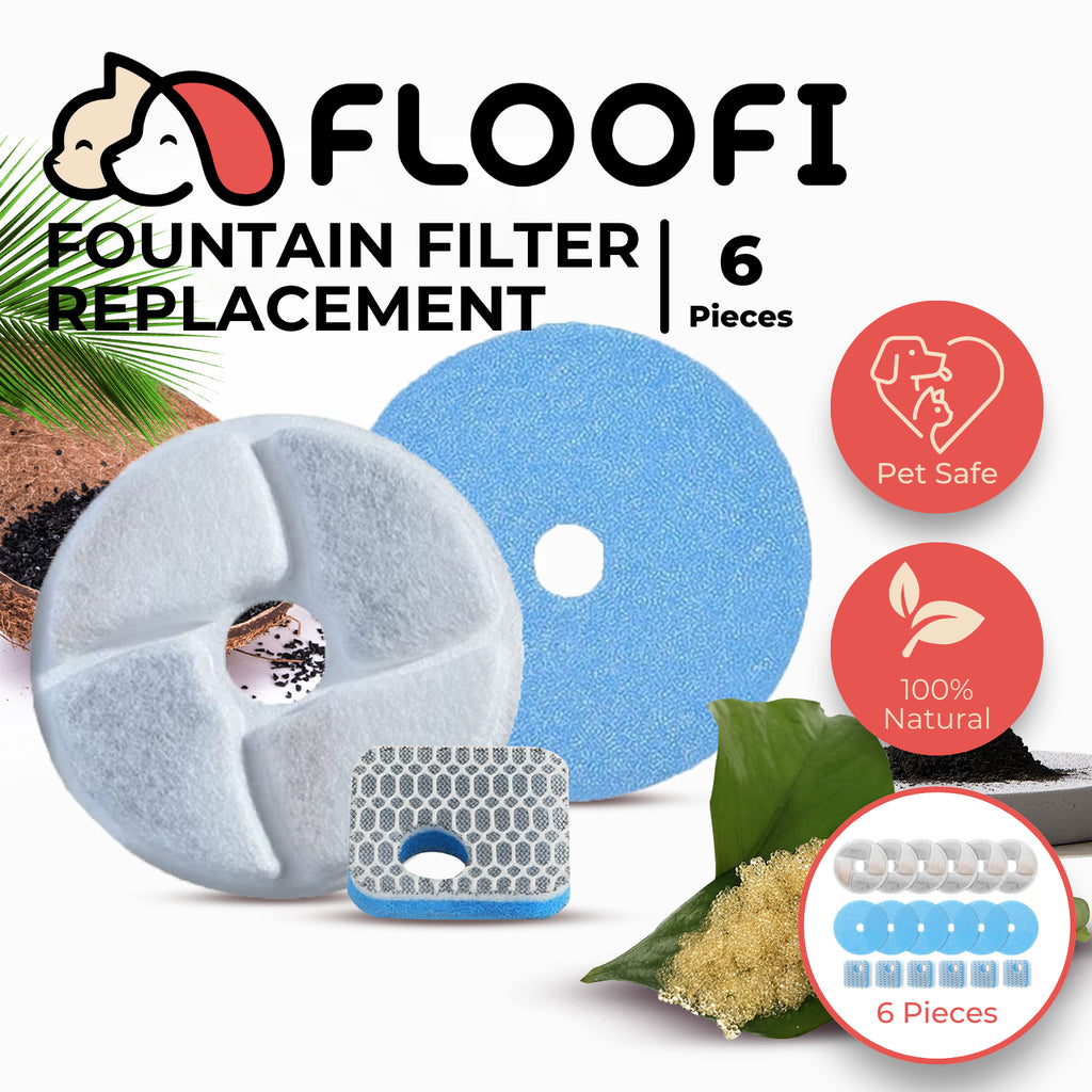 Floofi Pet Water Fountain 2L Filter 6Pcs Per Pack  for 114-FT