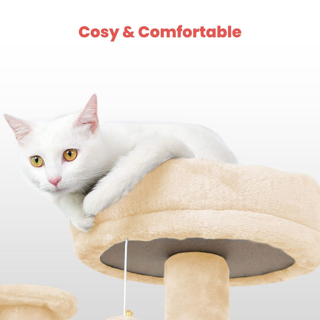 Stylish 150cm Multi-Level Cat Condo Tree with Plush Velvet