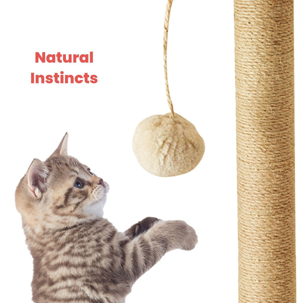 Stylish 150cm Multi-Level Cat Condo Tree with Plush Velvet