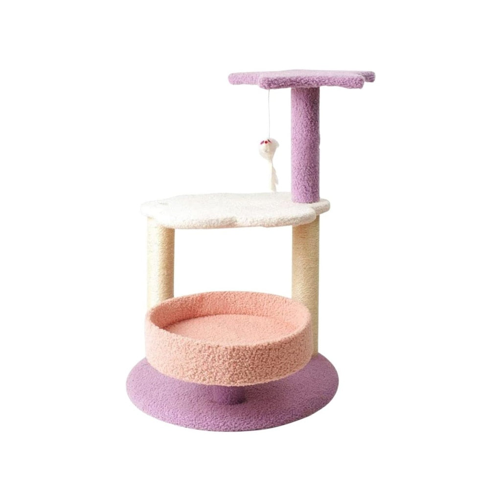 61cm Plush Cat Tree with Sisal Scratching Posts - Floofi