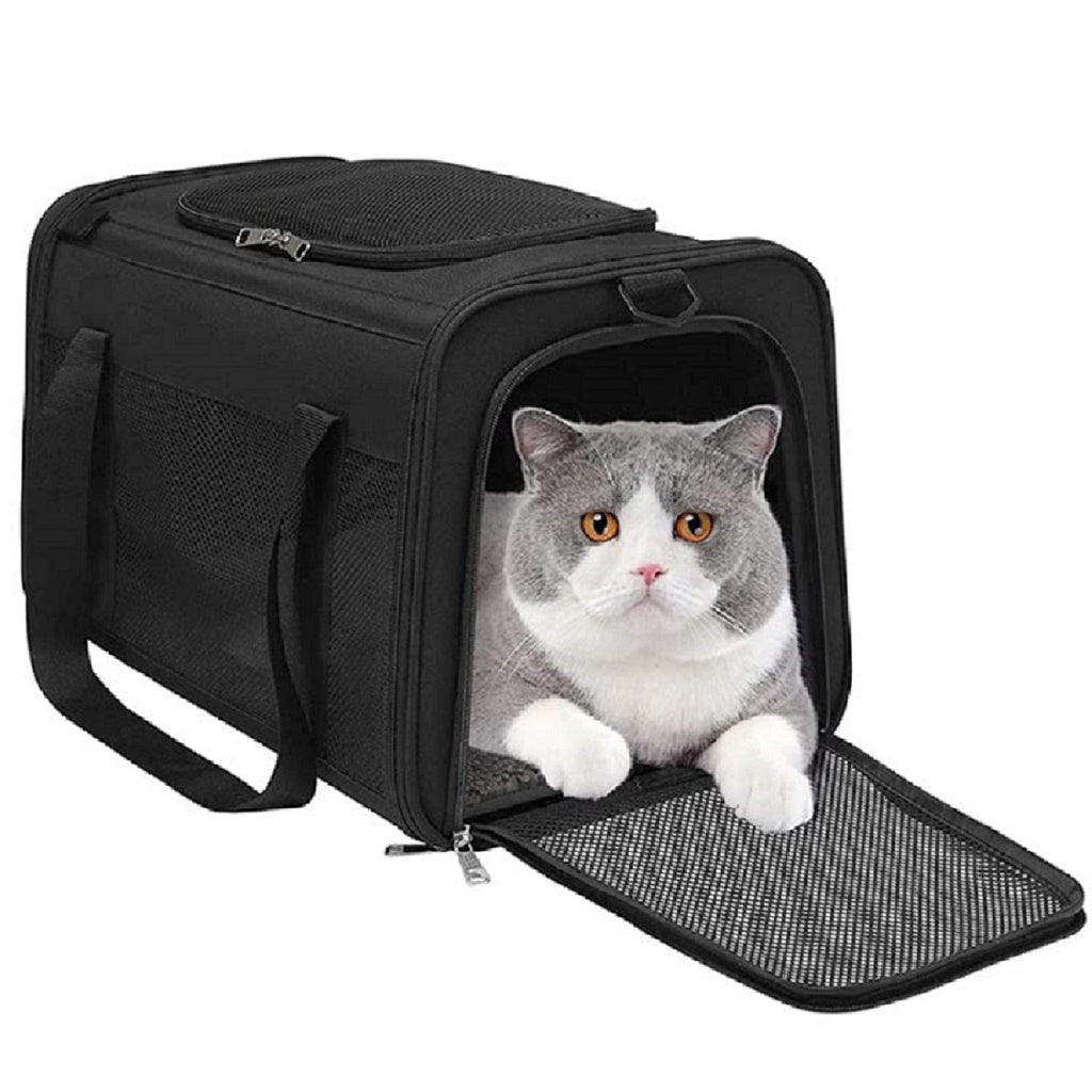 Floofi Portable Pet Carrier-M Size (Black)