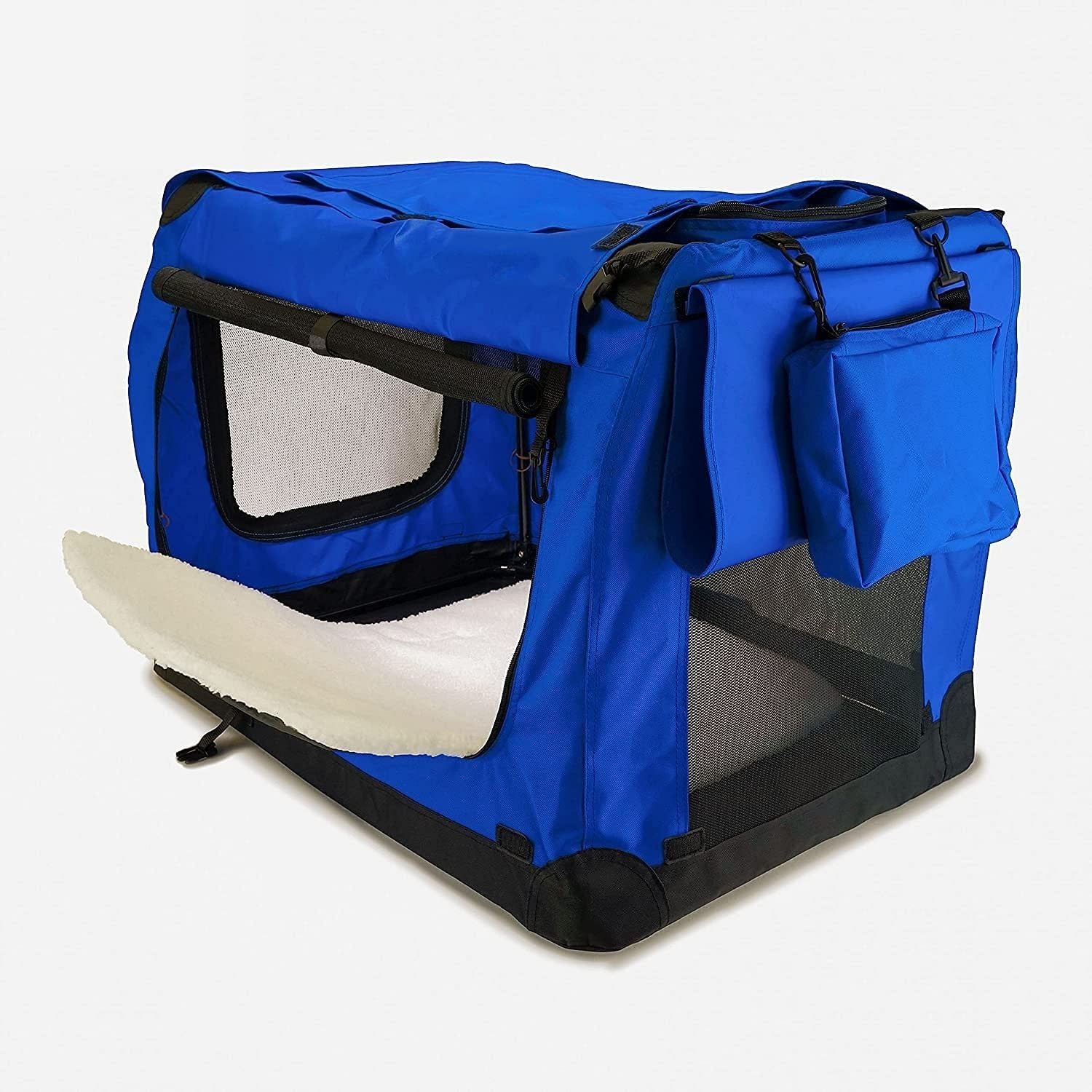 FLOOFI Portable Pet Carrier-Model 1-XL Size (Blue)