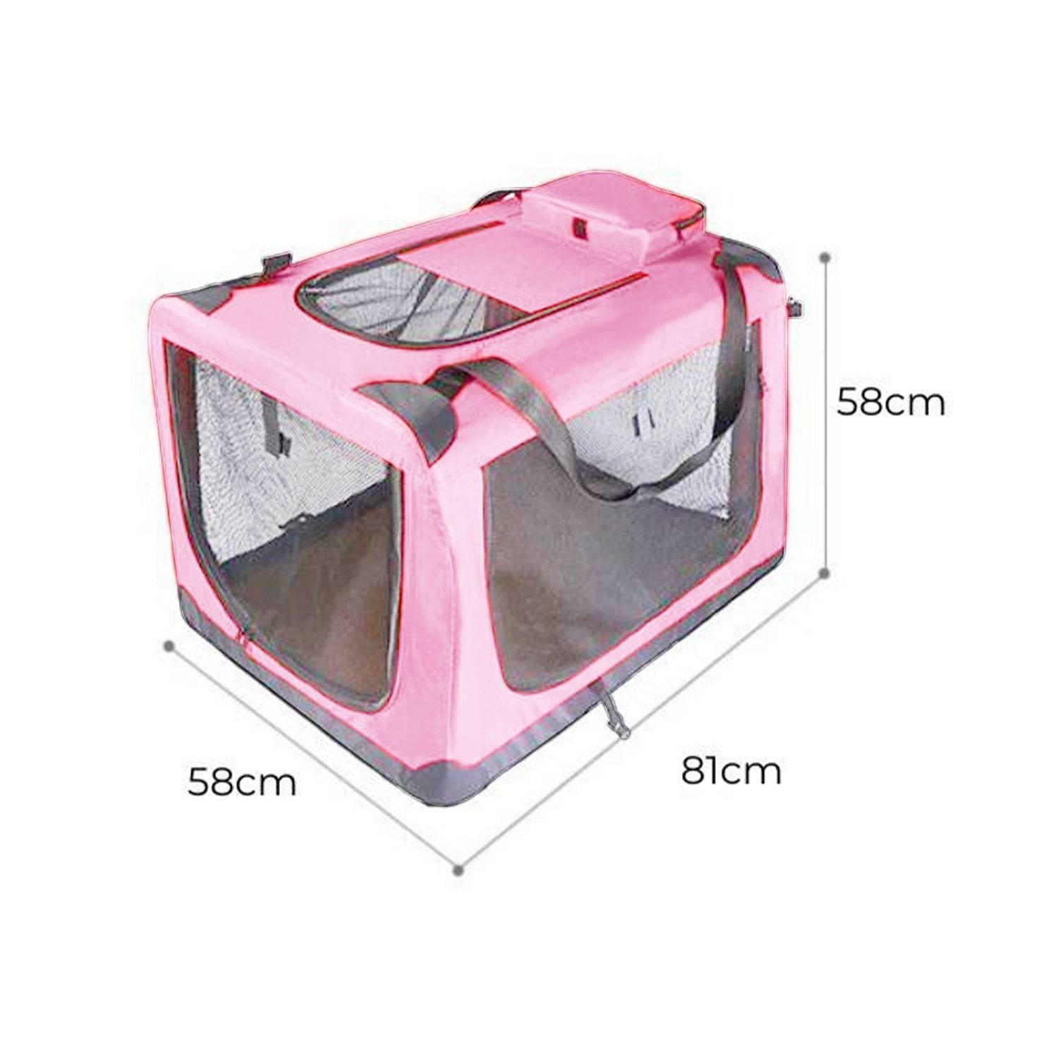 FLOOFI Portable Pet Carrier-Model 1-XL Size (Pink)