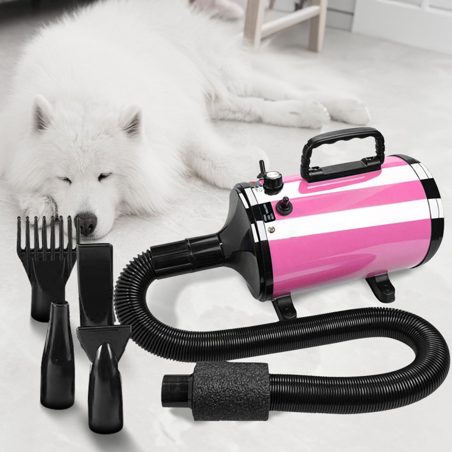 Versatile Pet Hair Dryer, Heat Protection, Low Noise - Floofi