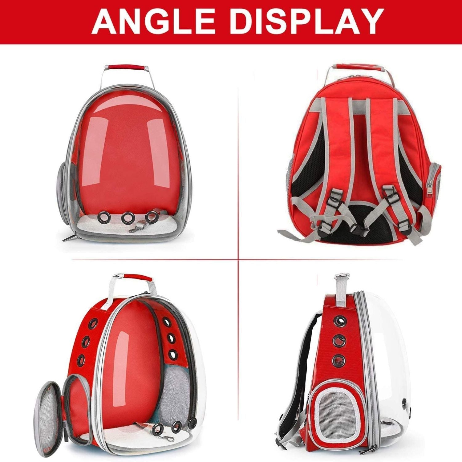 Floofi Space Capsule Backpack - Model 1 (Red)