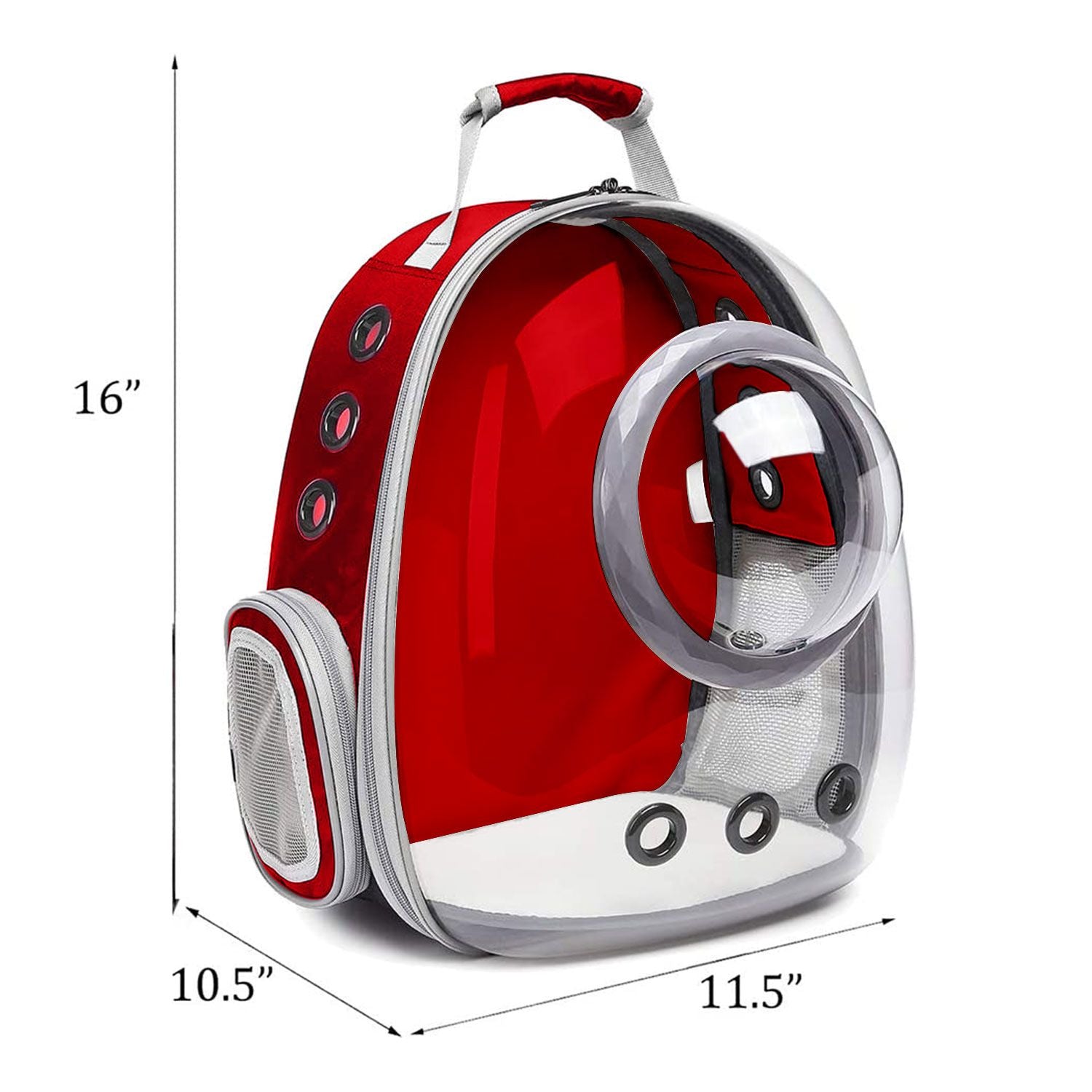 Floofi Space Capsule Backpack - Model 2 (Red)