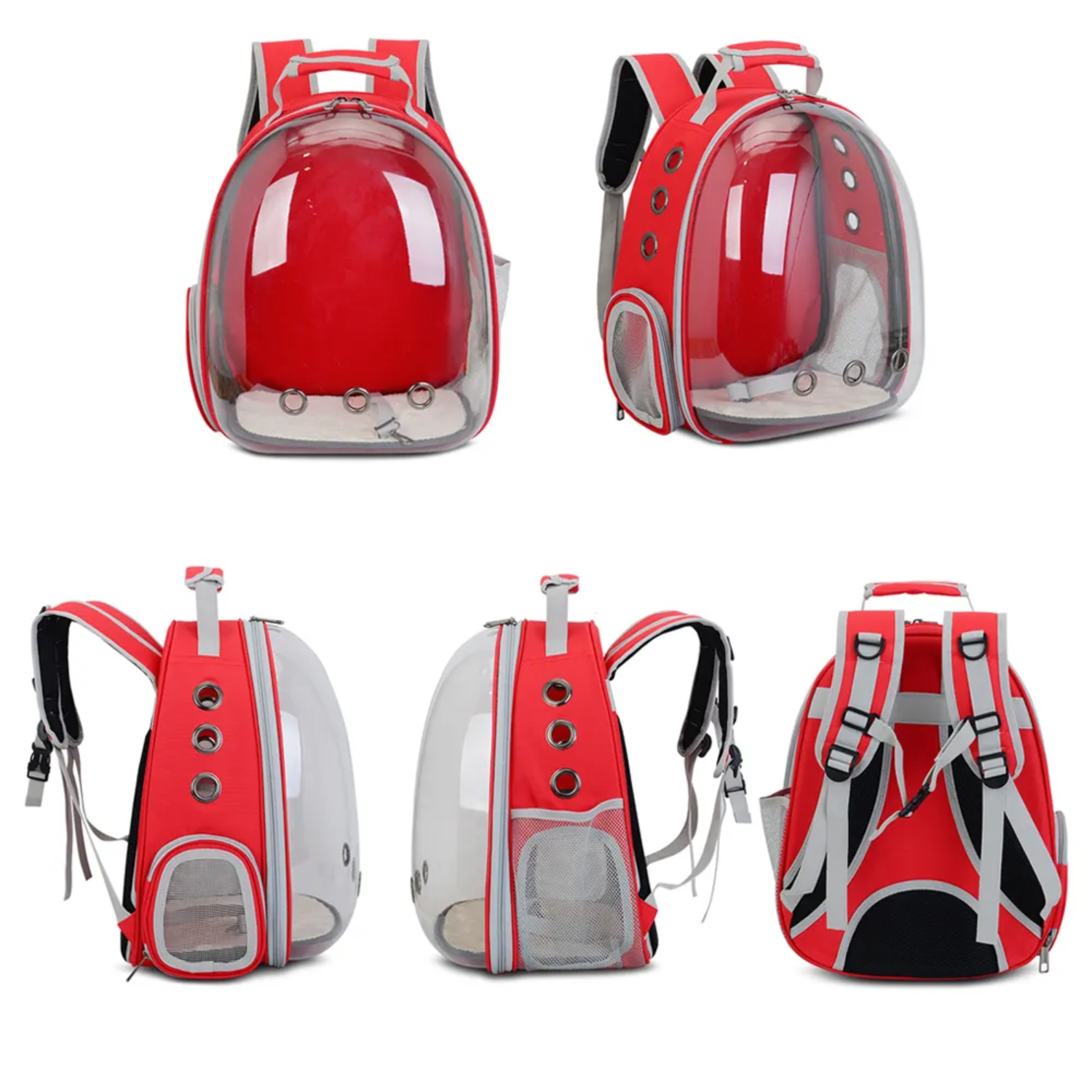 Floofi Expandable Space Capsule Backpack - Model 1 (Red)