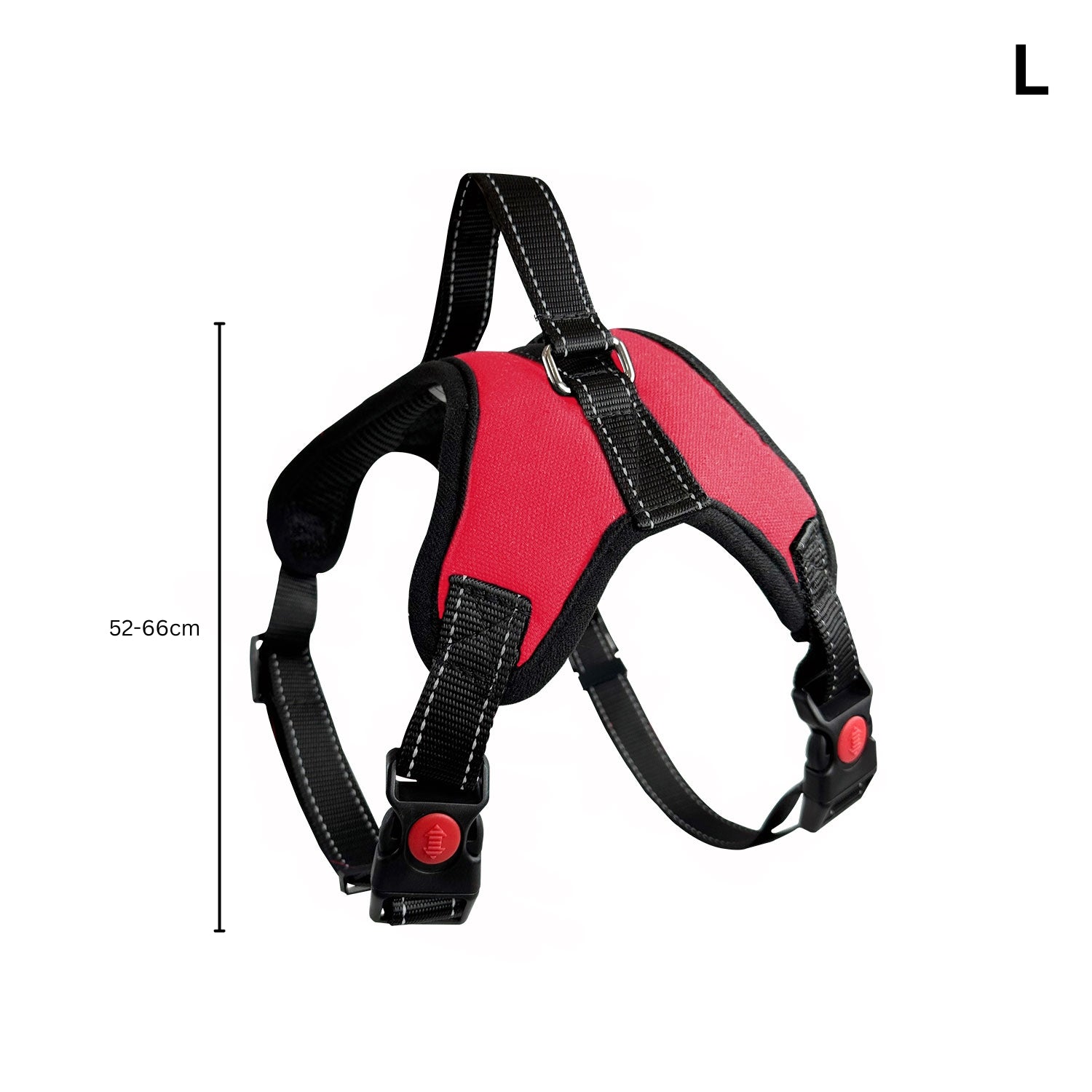 FLOOFI Dog Harness L Size (Red)