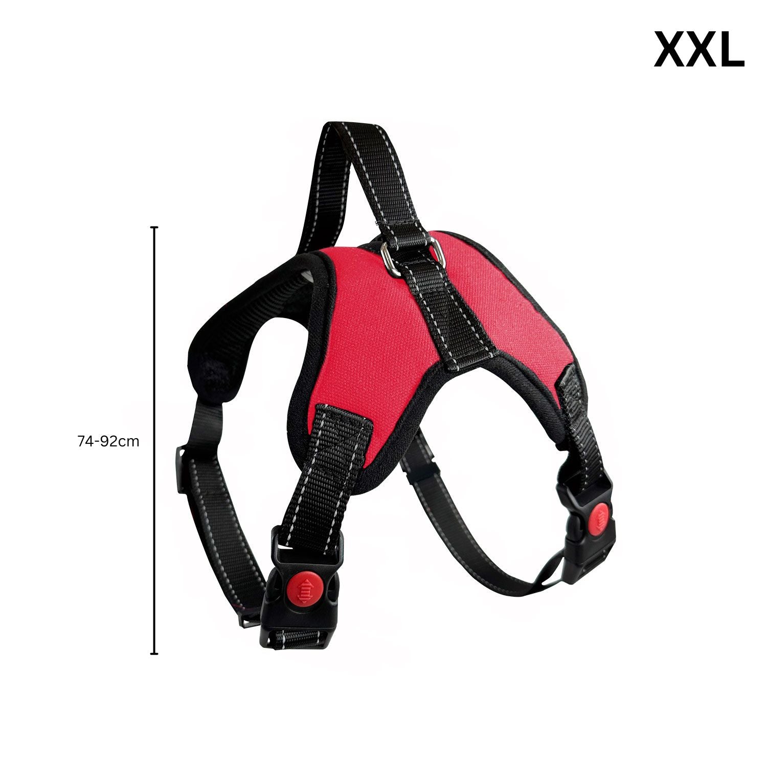 FLOOFI XXL Size Dog Harness XXL Size (Red)