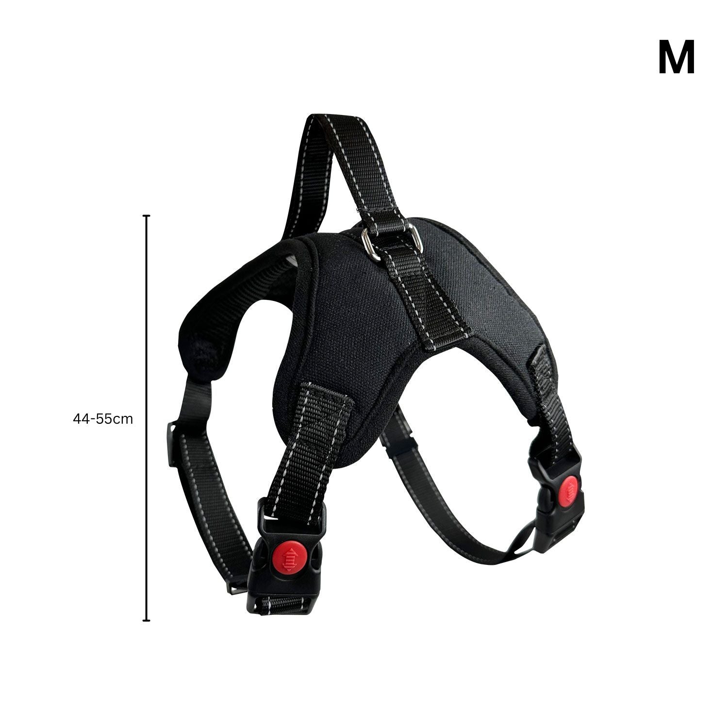 FLOOFI Dog Harness M Size (Black)