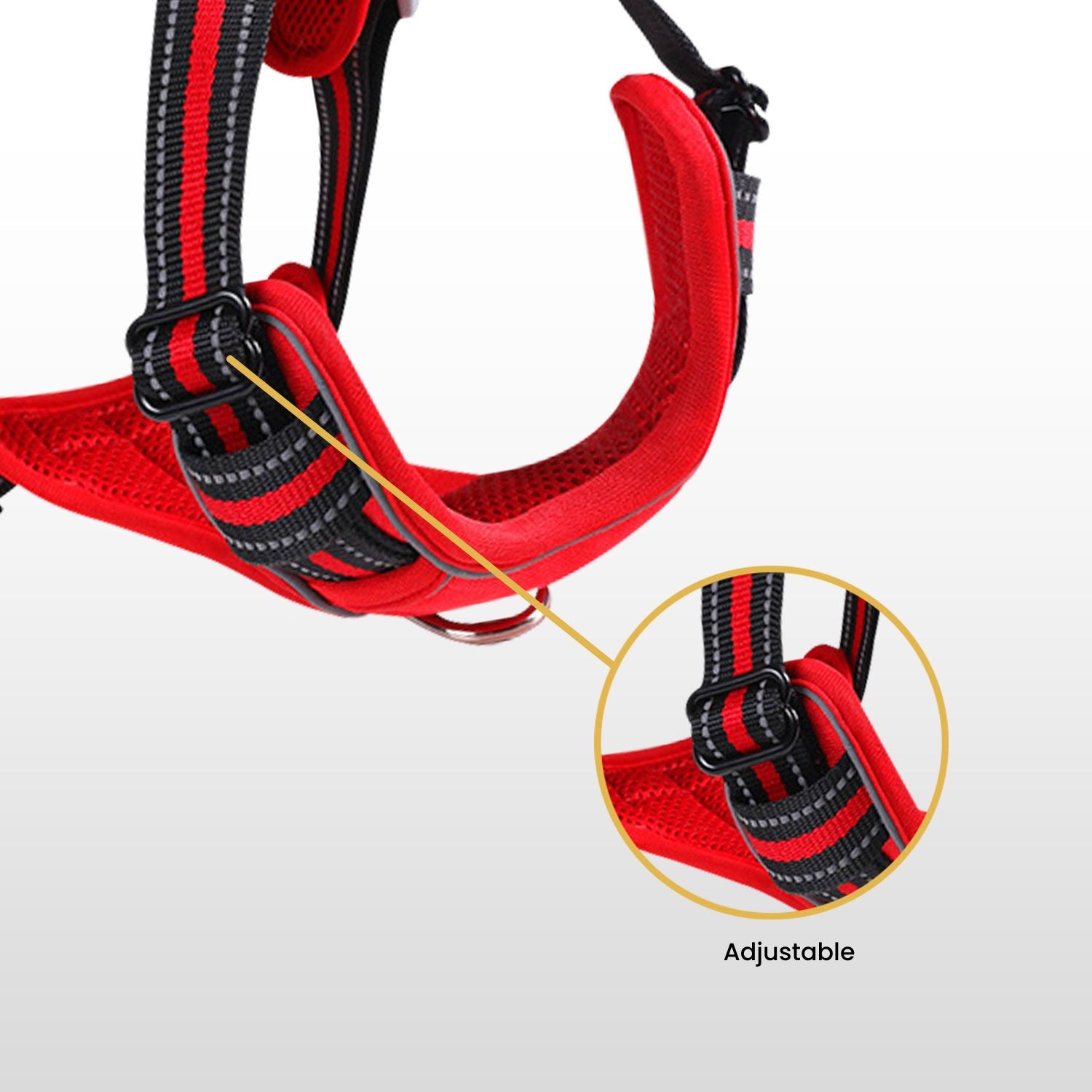 FLOOFI Dog Harness Vest XXL Size (Red)