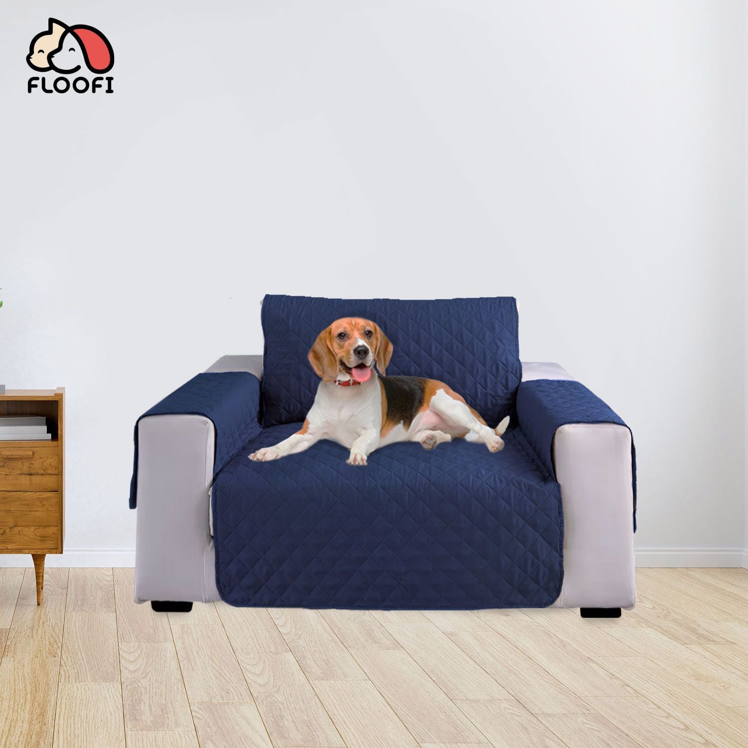 FLOOFI Pet Sofa Cover 1 Seat (Blue)