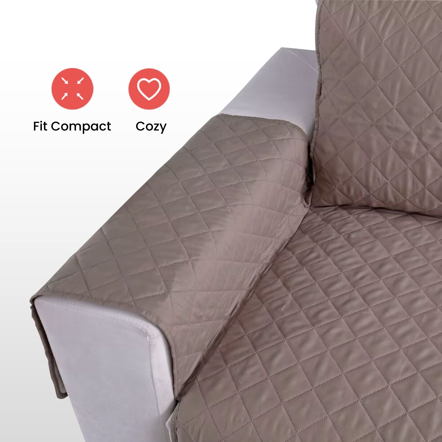 FLOOFI Pet Sofa Cover 3 Seat (Khaki)