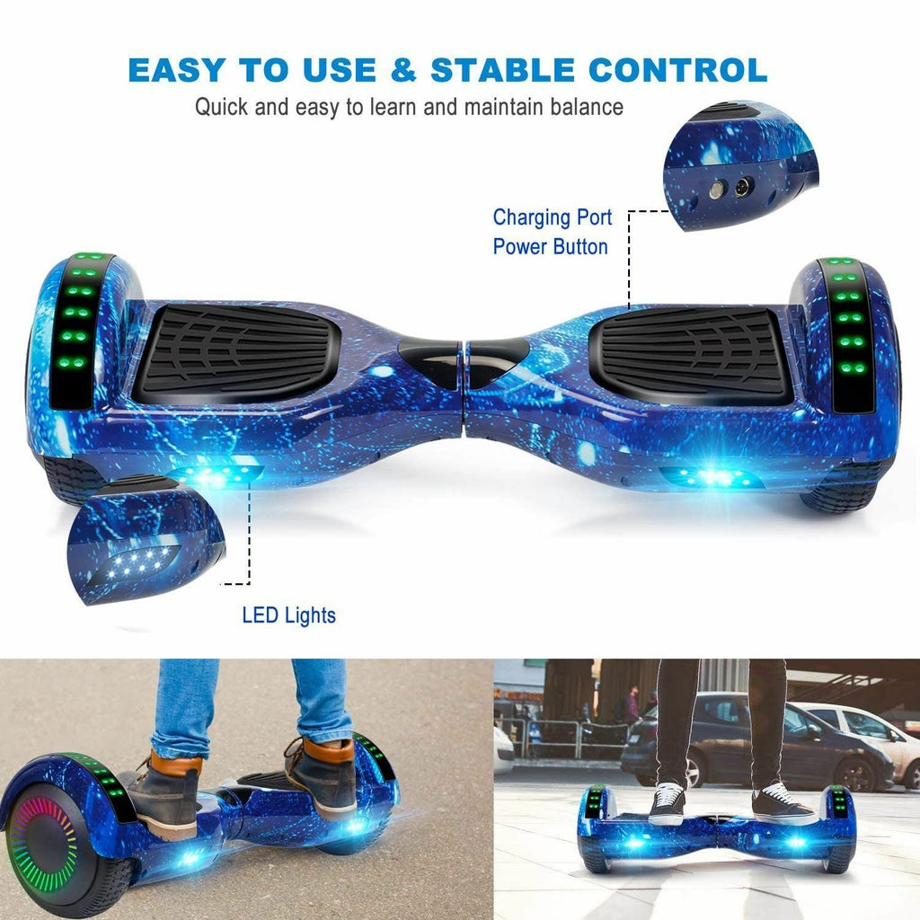 Bluetooth Hoverboard, Lithium-Ion, Anti-Slip Footpads - Funado