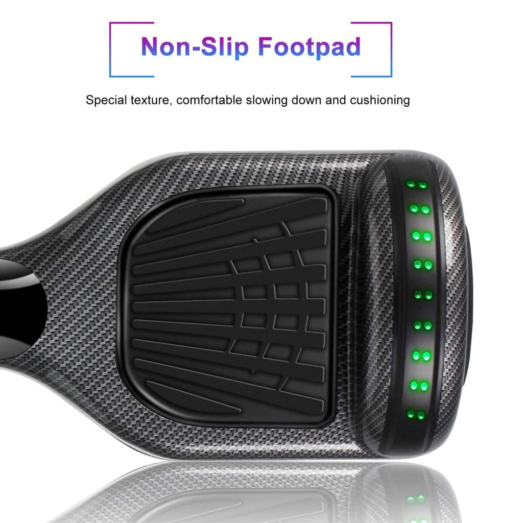 Carbon Fiber Hoverboard, Bluetooth, Safety Features - Funado