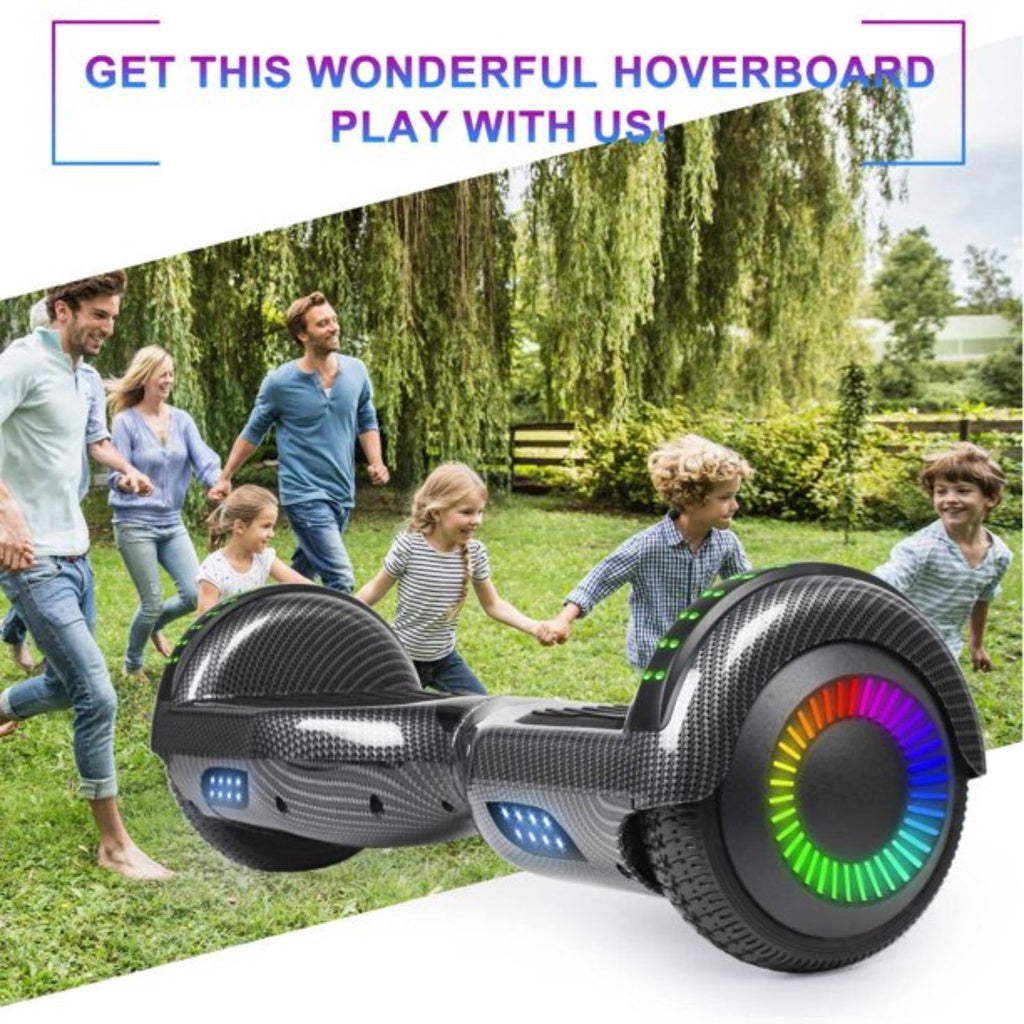 Carbon Fiber Hoverboard, Bluetooth, Safety Features - Funado