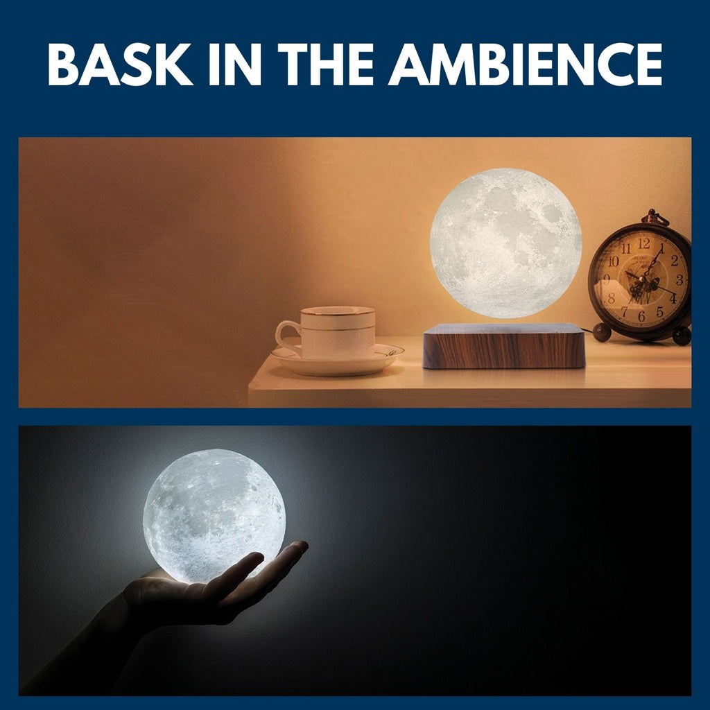 Floating 3D Moon Lamp, Wireless, Touch Control - GOMINIMO