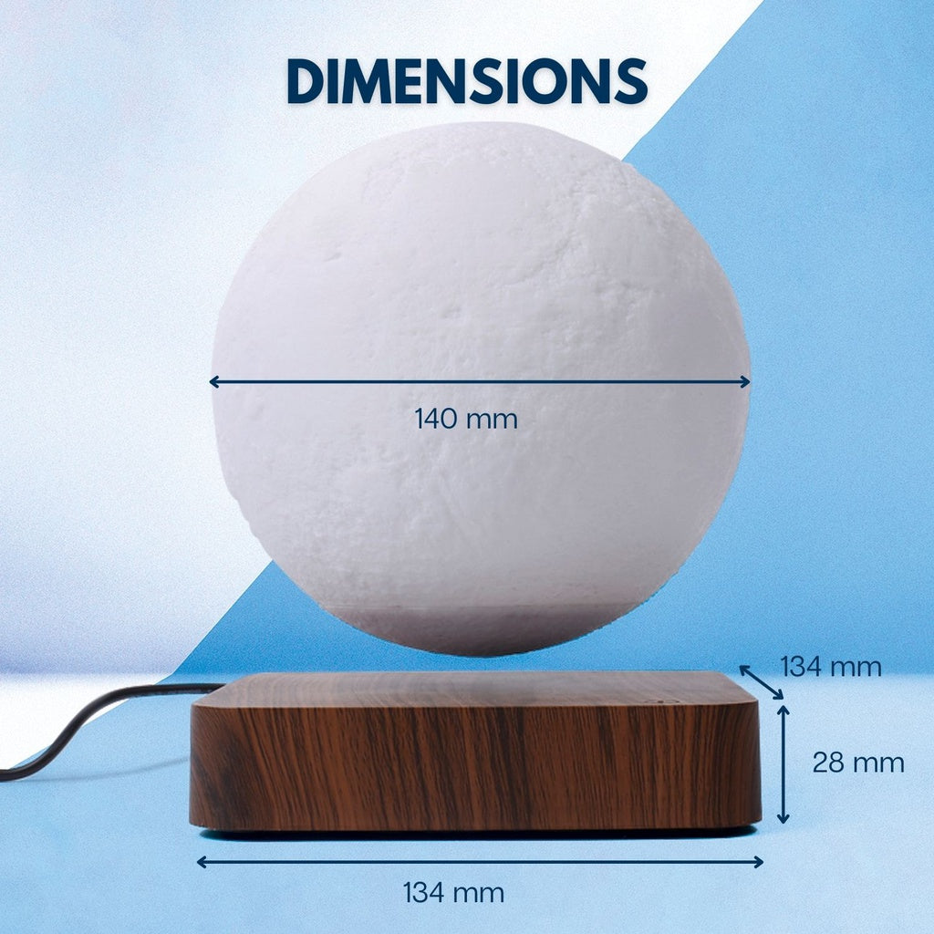 Floating 3D Moon Lamp, Wireless, Touch Control - GOMINIMO