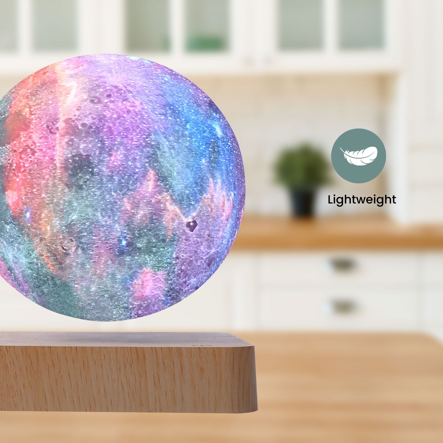 16-Color Magnetic Levitating Moon Light with Remote - GOMINIMO