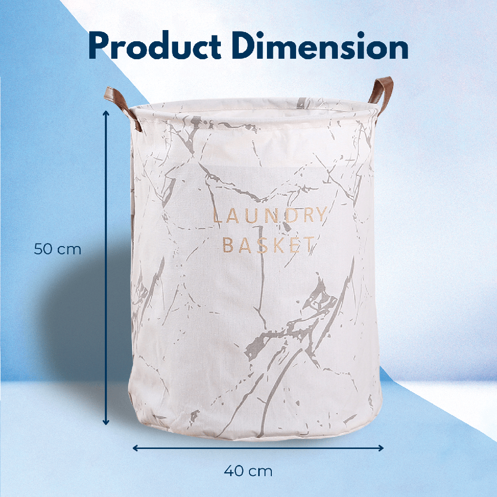 Foldable Laundry Basket | Waterproof Linen | 40x50cm | GOMINIMO