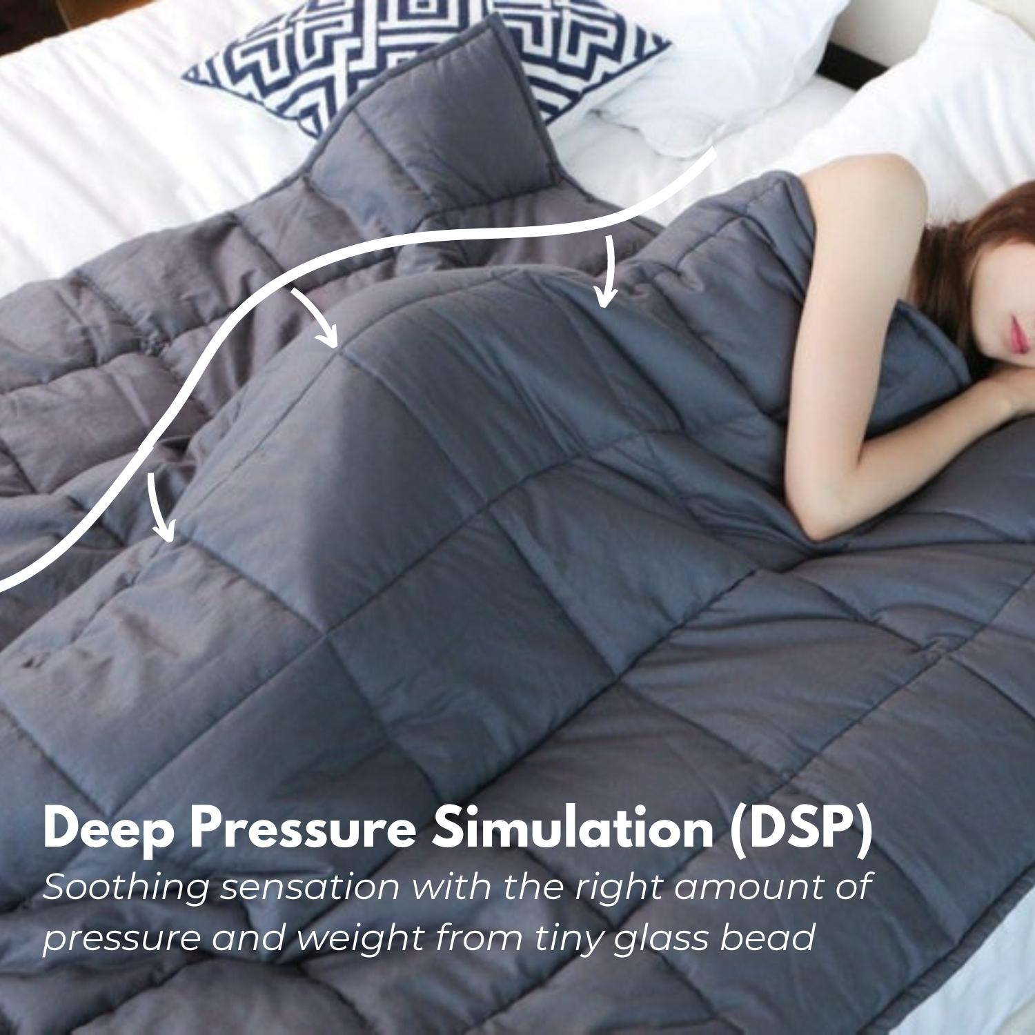 Deep Pressure Stimulation Weighted Blanket 7KG Light Pink