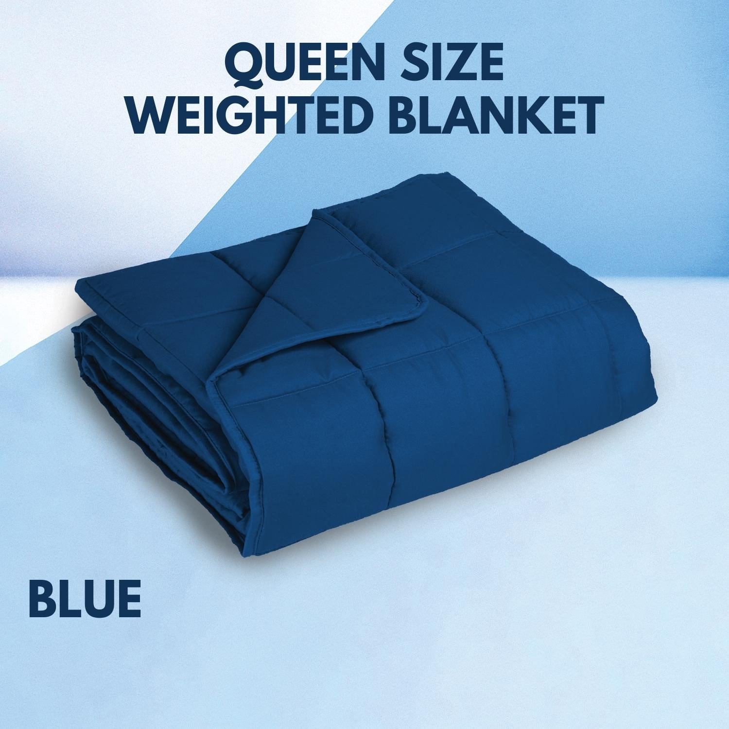 5-Layer Weighted Blanket 9KG Navy Blue, Queen Size – Gominimo