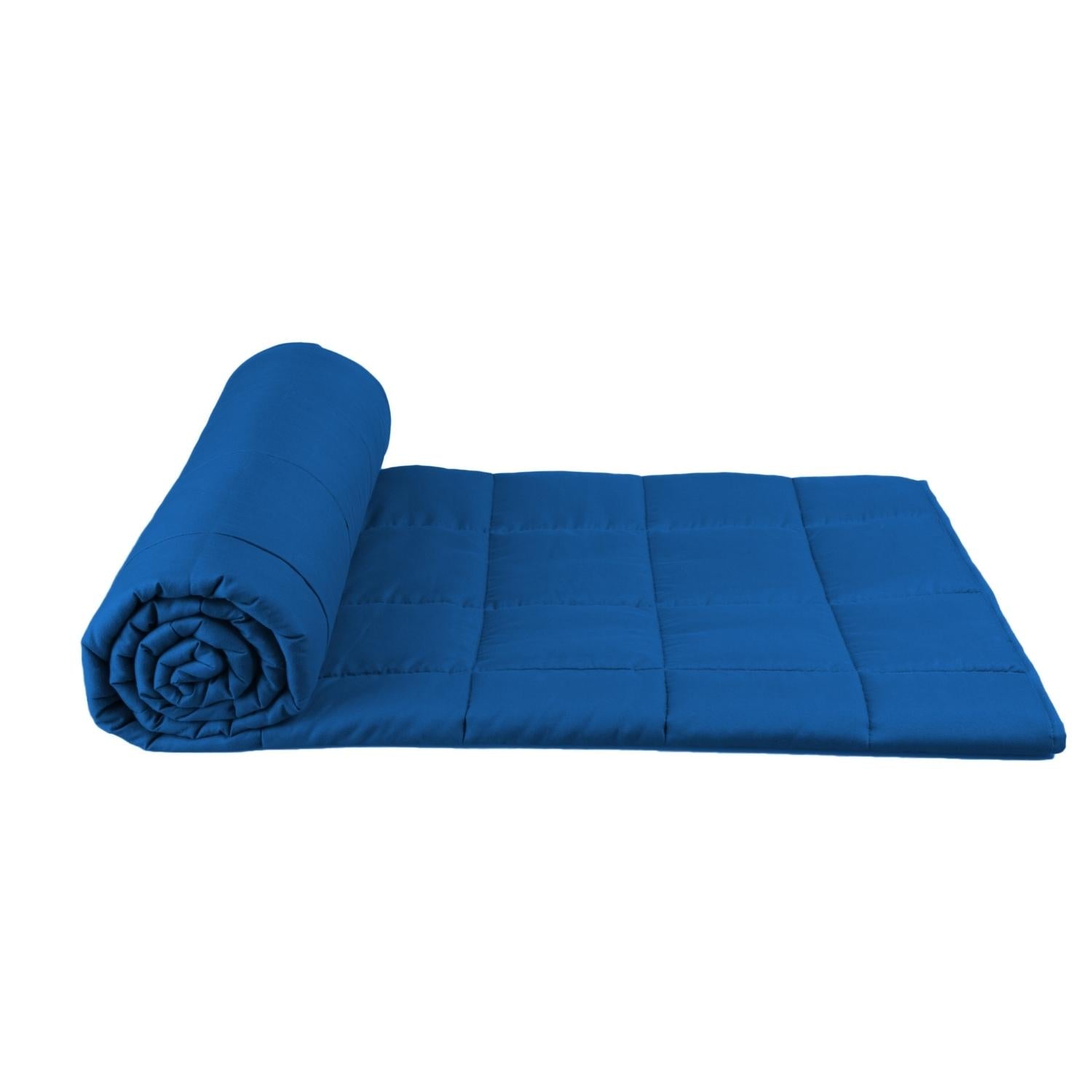 Navy Blue Weighted Blanket 7KG for Adults, 5 Layers