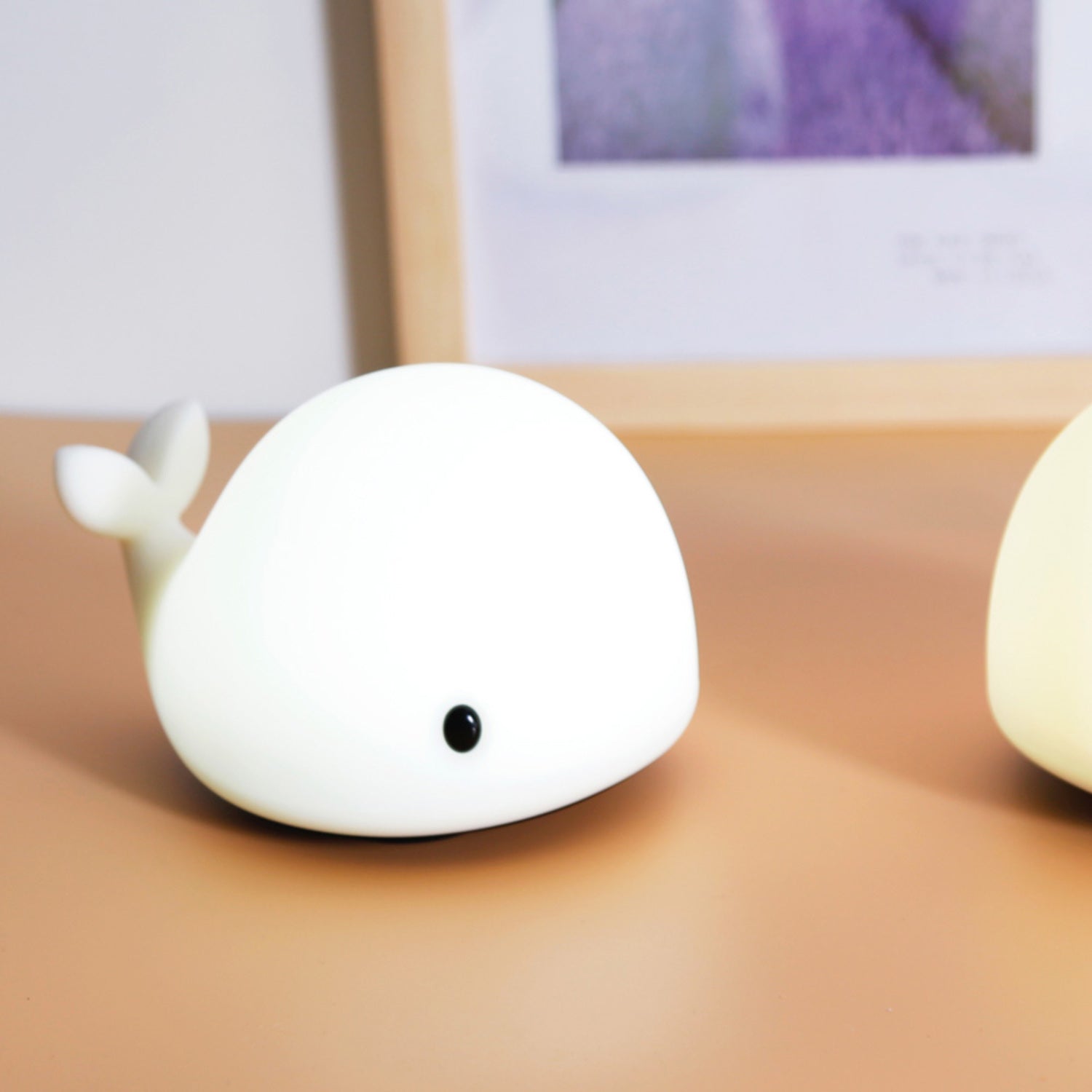 Colourful Touch Whale Night Lamp - Long Battery Life, GOMINIMO