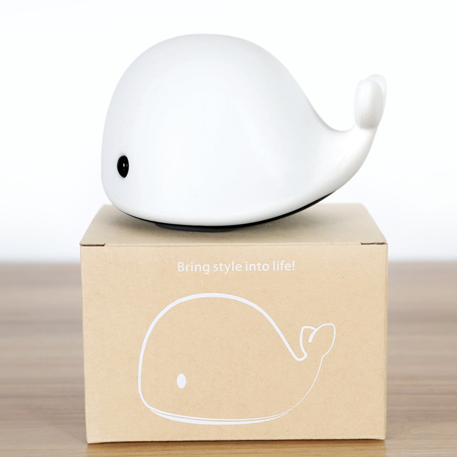 Colourful Touch Whale Night Lamp - Long Battery Life, GOMINIMO