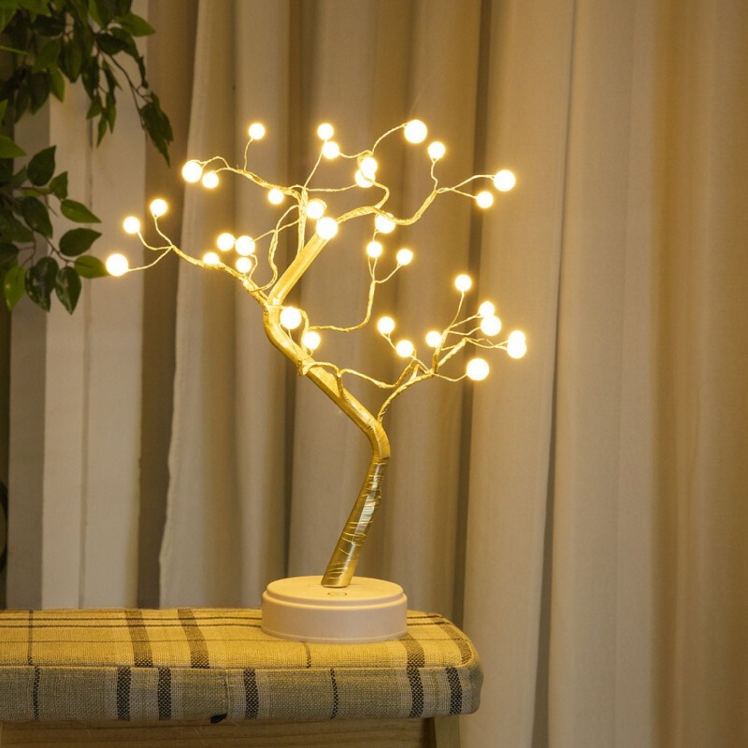 Adjustable Bonsai Desk Lamp, Calming Night Light