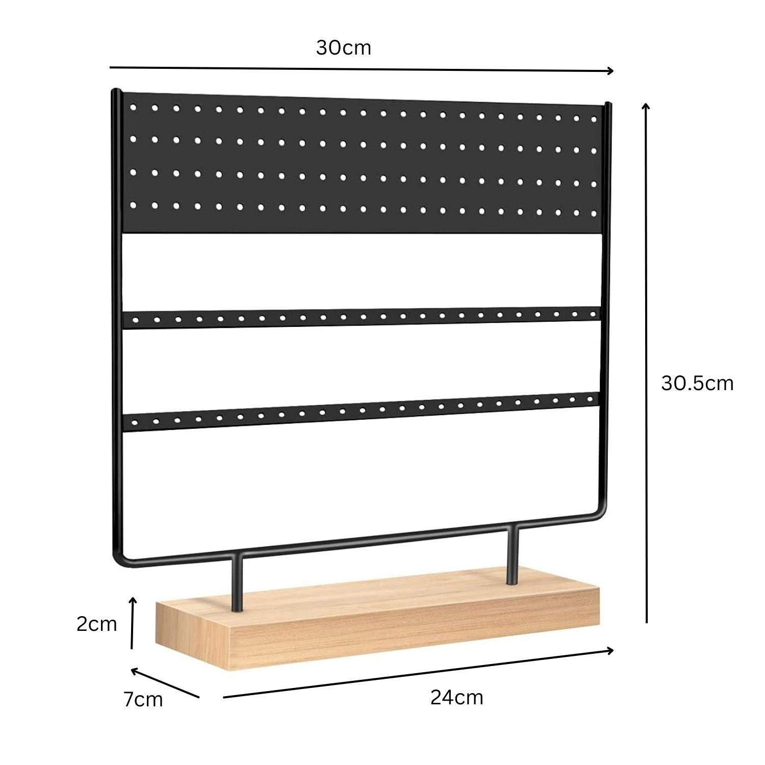 144-Hole Earring Jewelry Organizer Stand & Tray - Gominimo