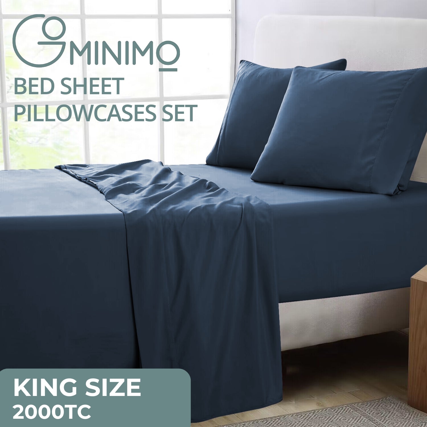 Ultra Soft Hypoallergenic King Bed Sheet Set, Royal Blue