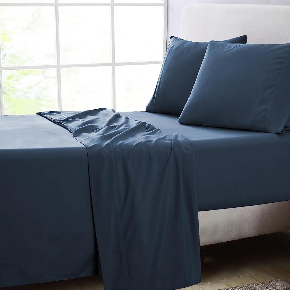 Ultra Soft Hypoallergenic King Bed Sheet Set, Royal Blue