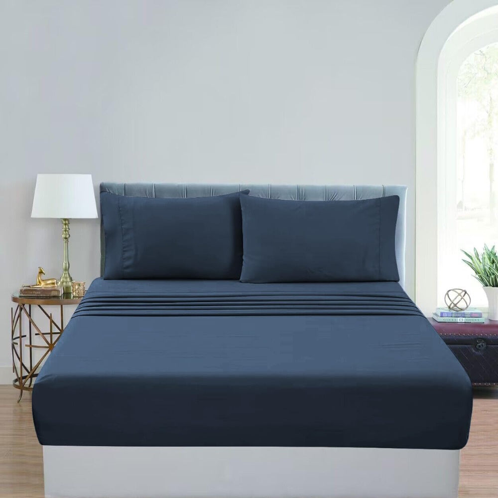 Ultra Soft Hypoallergenic King Bed Sheet Set, Royal Blue