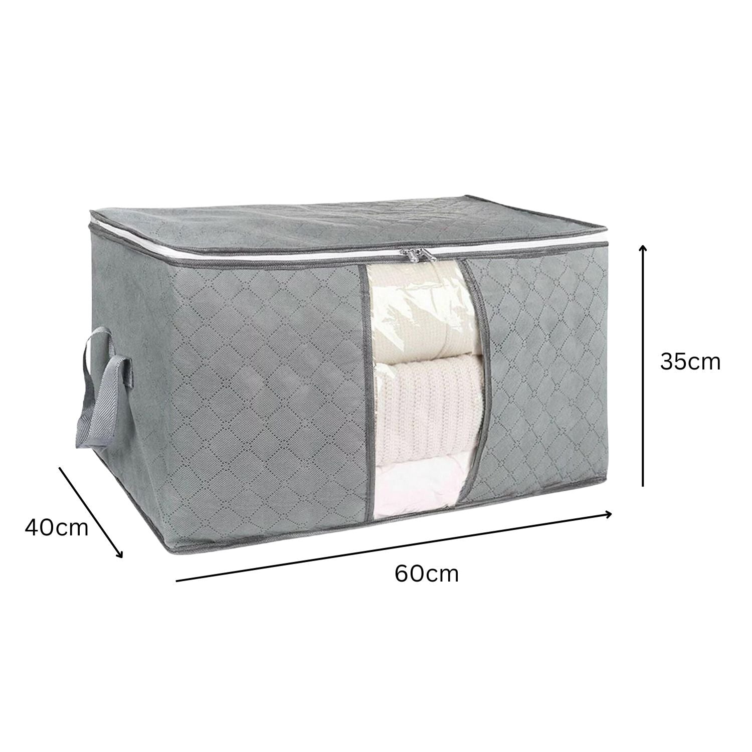 Spacious 90L Foldable Clothes Storage Bags, 5 Pack - Gominimo