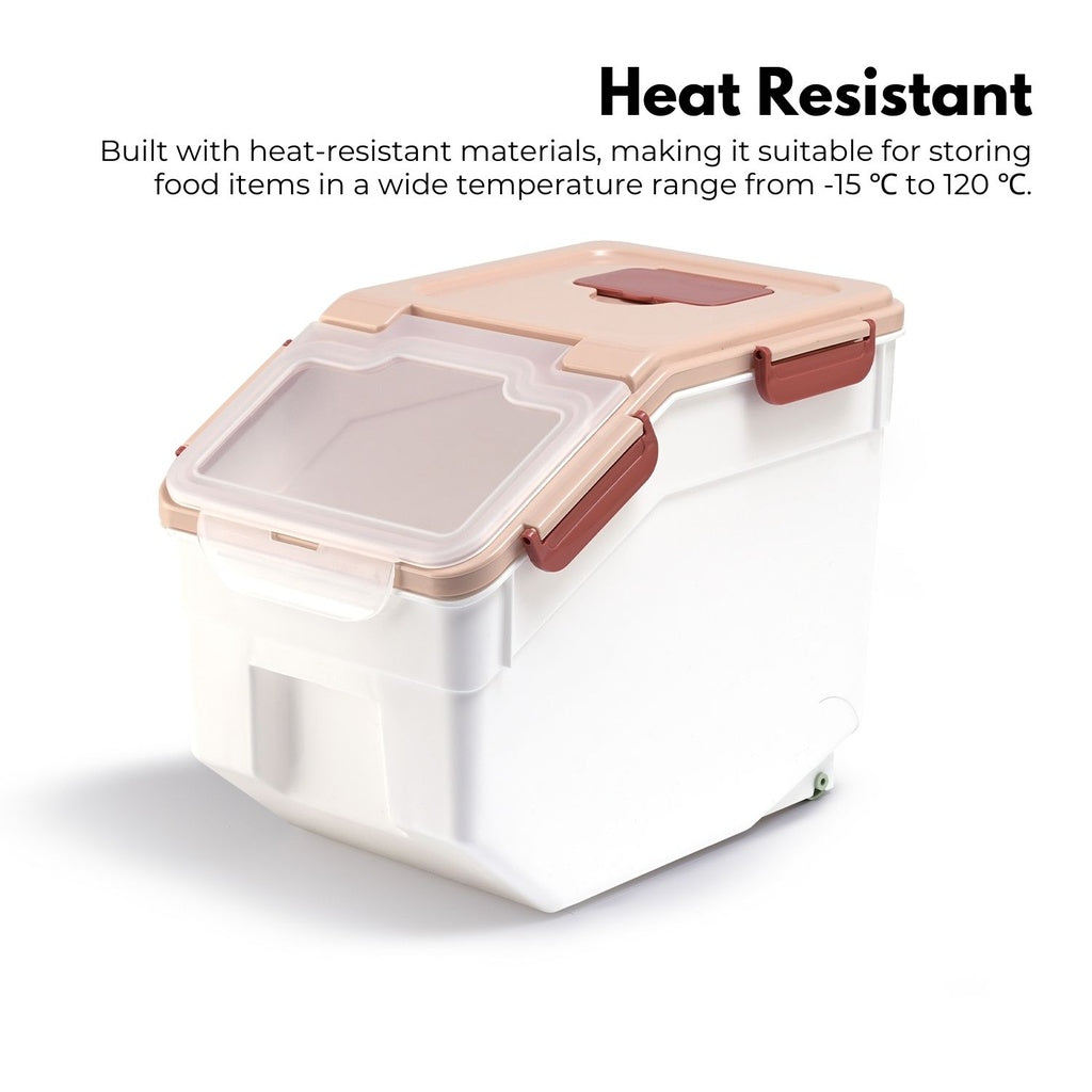 10KG Airtight Food Storage Container, Heat Resistant - Gominimo