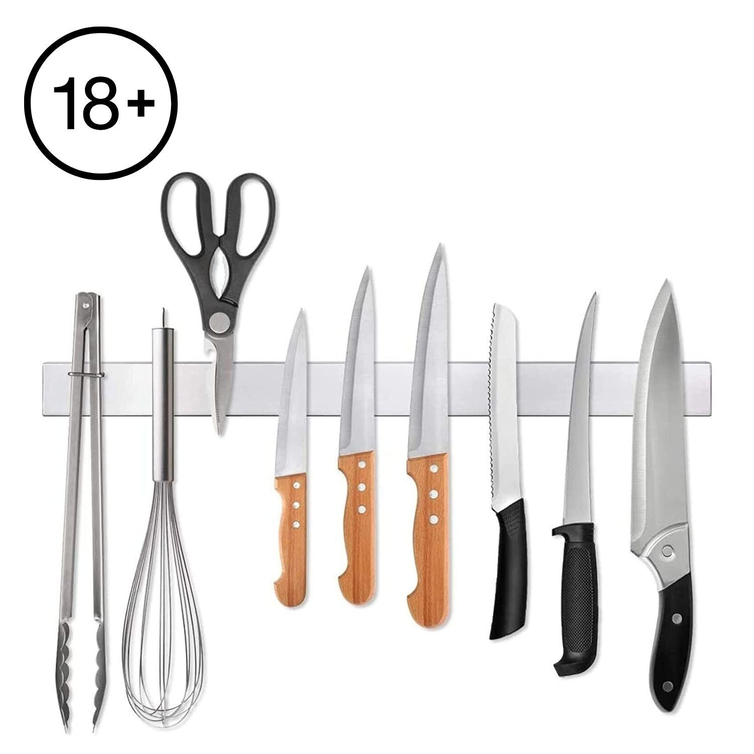 High-Quality Magnetic Knife Strip 50cm, Stainless Steel