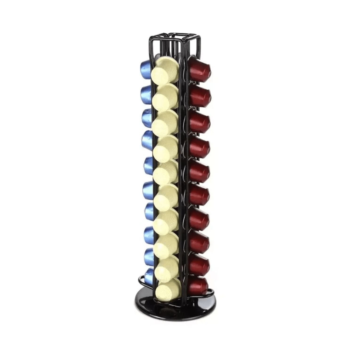 Sleek 360 Rotating Nespresso Pod Holder (42 Pods, Black) GOMINIMO