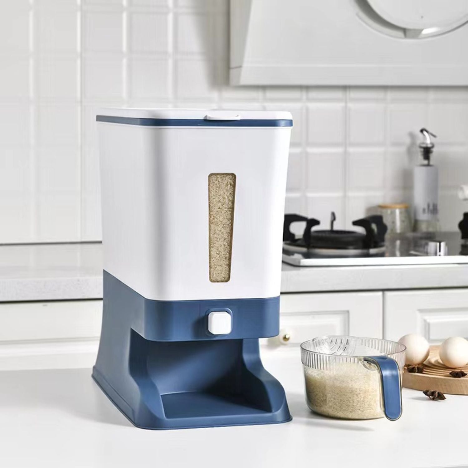 12KG Moisture-Proof Food Dispenser w/ Measuring Cup