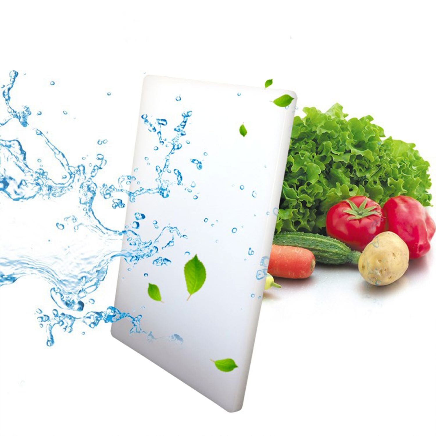 Durable White PE Plastic Chopping Board 450x610mm - GOMINIMO