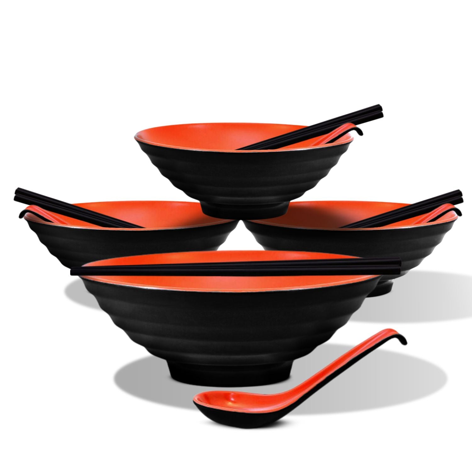 Durable Heat-Resistant 12-Piece Ramen Bowl Set - GOMINIMO