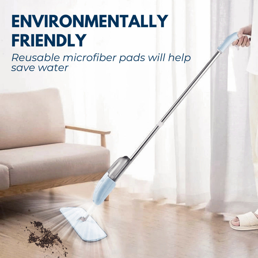 360° Microfibre Spray Mop Set, Mist Saving, with 1 Pad - GOMINIMO