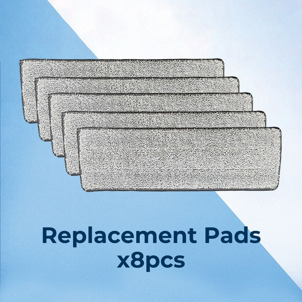 Reusable Microfiber Mop Pads 8 Pack for Hardwood, Tile - Gominimo