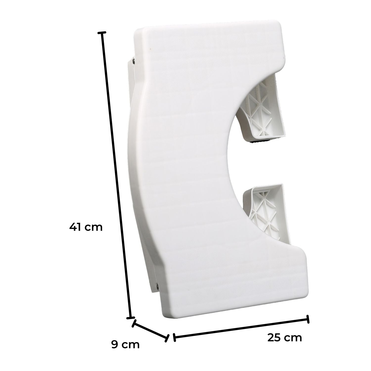 Foldable Non-Slip Toilet Step Stool, Easy Clean, 140kg Capacity, Gominimo