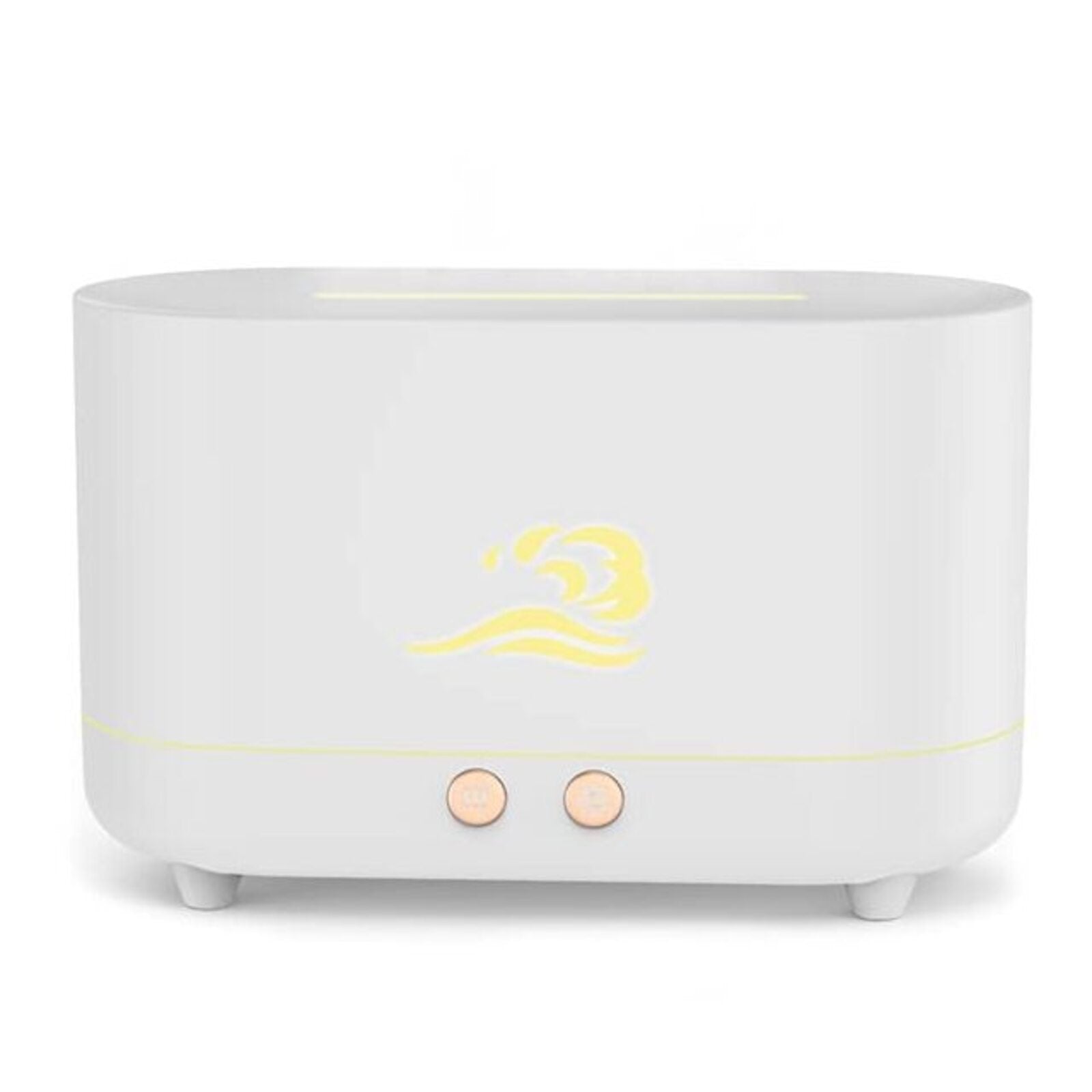 Ultra Quiet Flame Humidifier & Oil Diffuser 225ml White