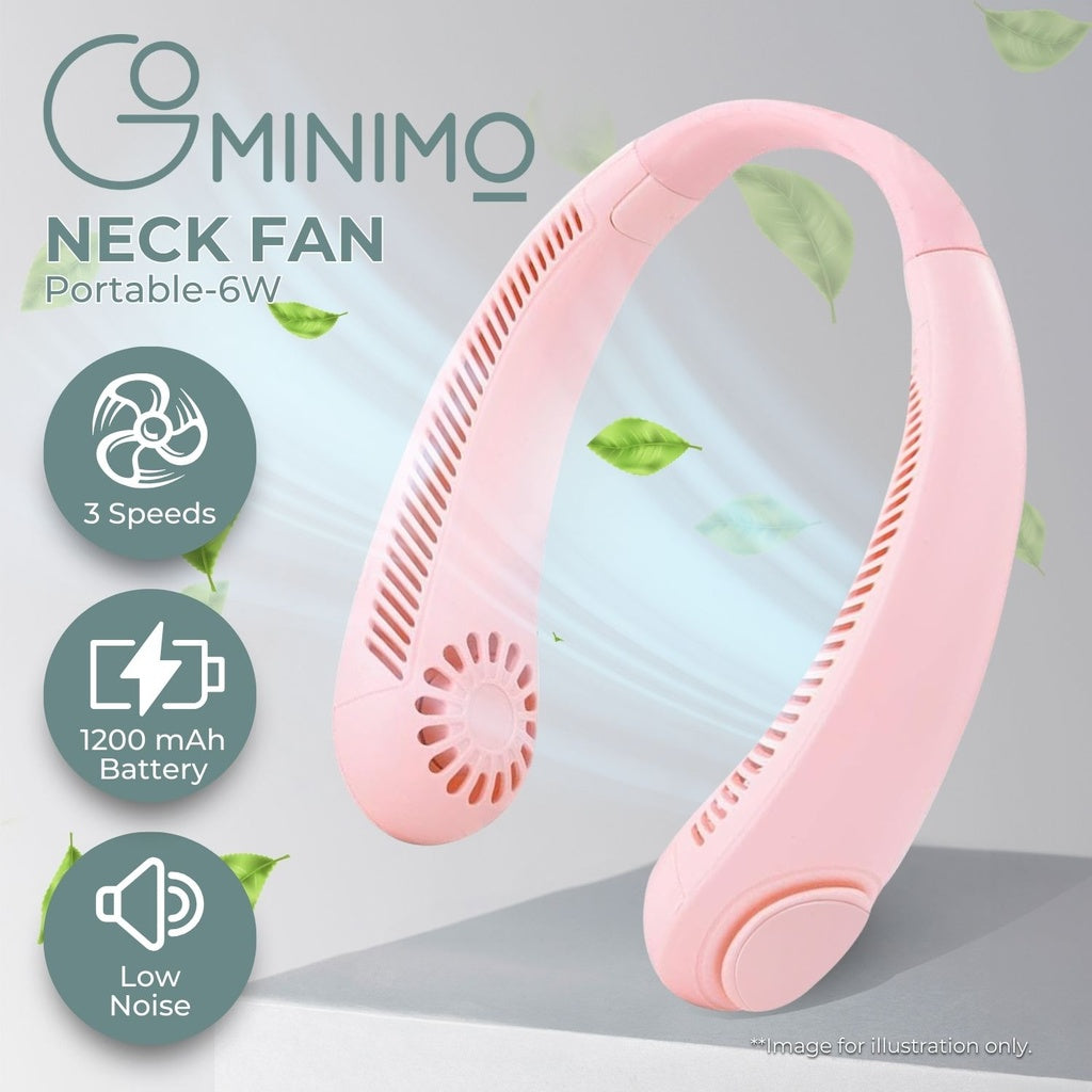 Hands-Free Portable Neck Fan, Adjustable Speeds - Gominimo