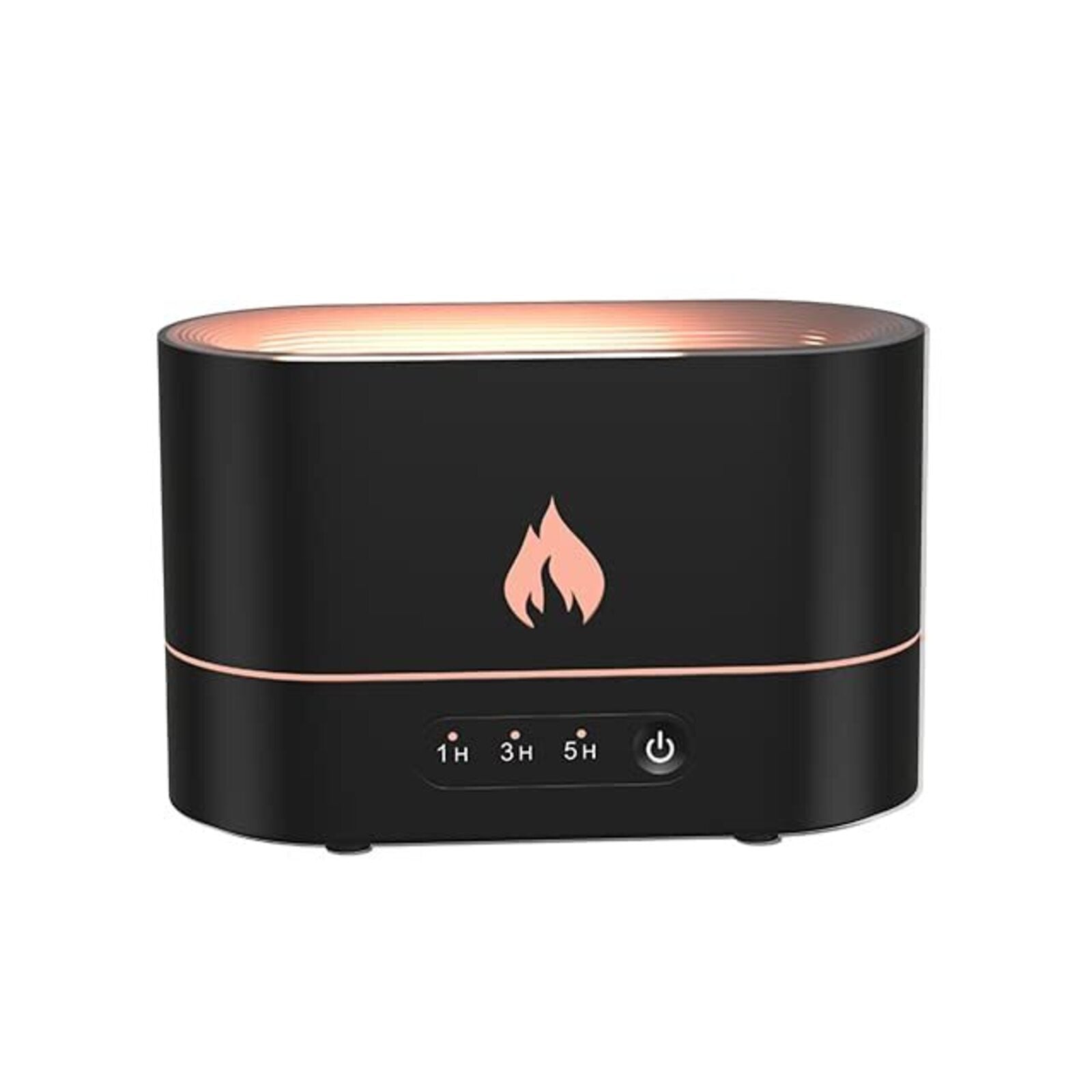 Realistic Flame Humidifier USB Diffuser 250ml Black GOMINIMO