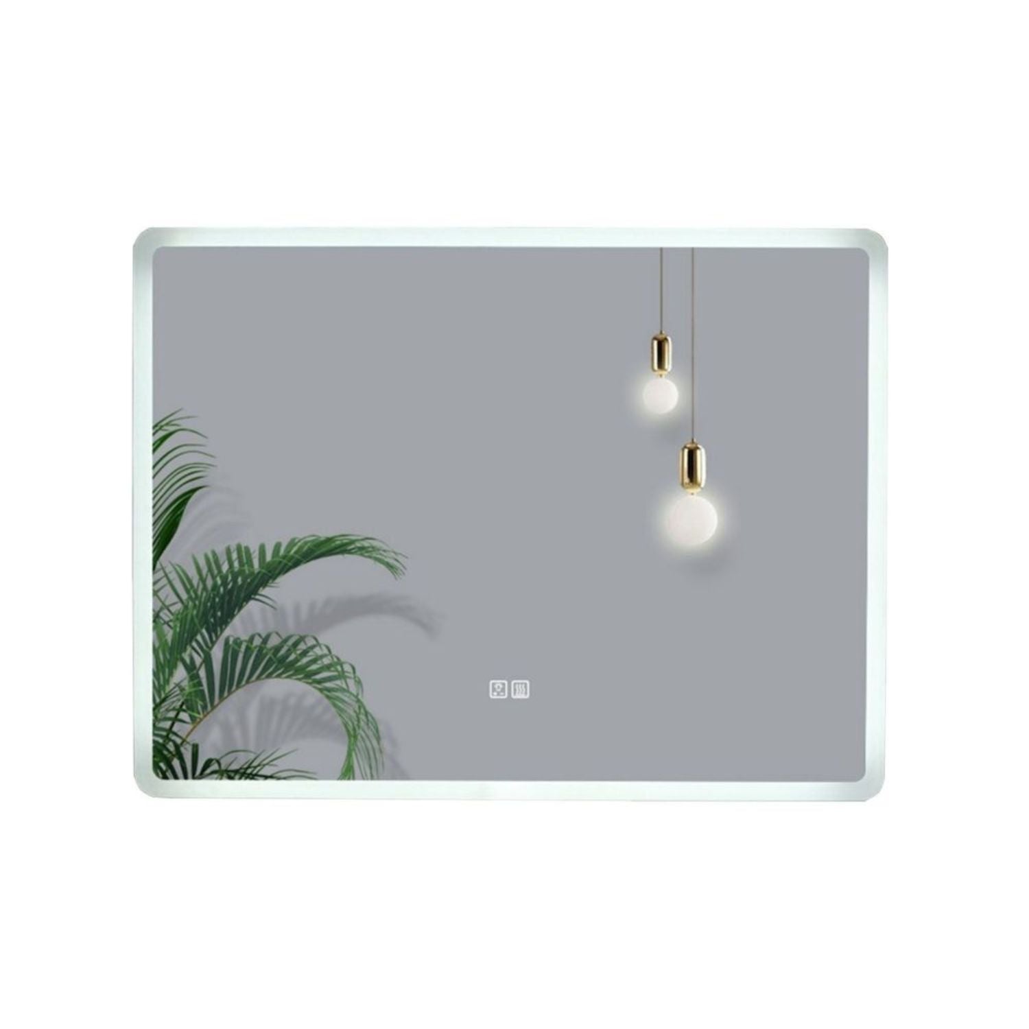 Adjustable LED Anti-Fog Bathroom Mirror 80x60cm - Gominimo