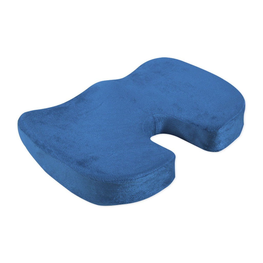 Ergonomic Memory Foam Seat Cushion, U Shape, Navy Blue, GOMINIMO